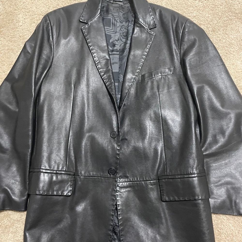 Versace leather sport jacket